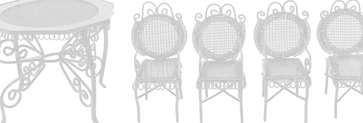 mesa y sillas de jardin vintage 1