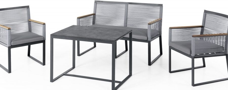 mesas de aluminio para terraza