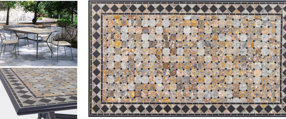 mesas mosaico de exterior