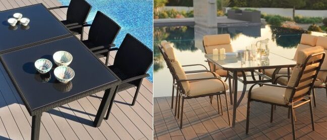mesas y sillas de terraza hipercor