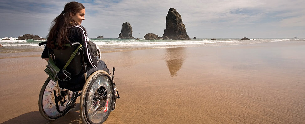 playa para silla de ruedas