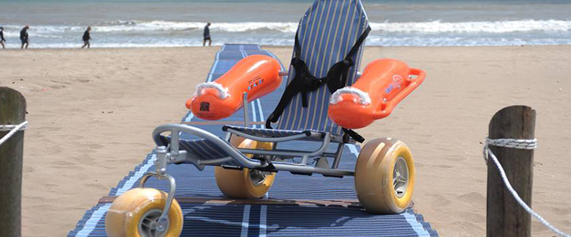 silla con ruedas para playa