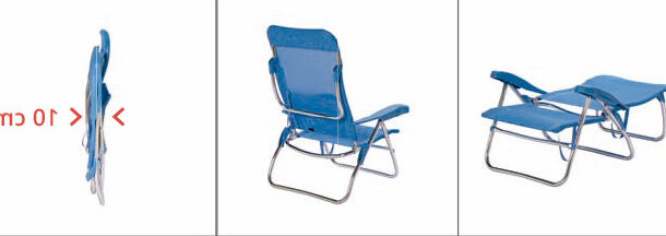 silla para la playa baja de aluminio