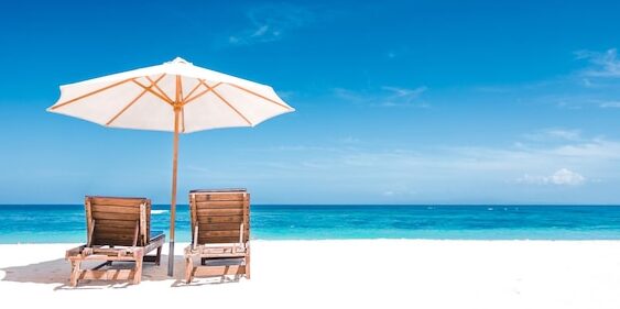 silla para la playa nina con sombrilla