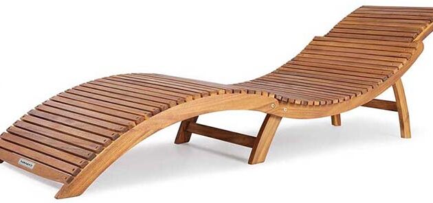 silla plegable de madera de playa