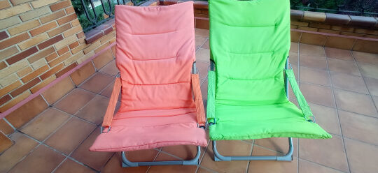 sillas de jardin de plastico verde
