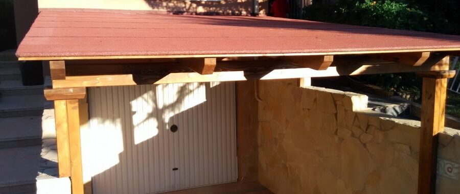 tejas para porches de madera